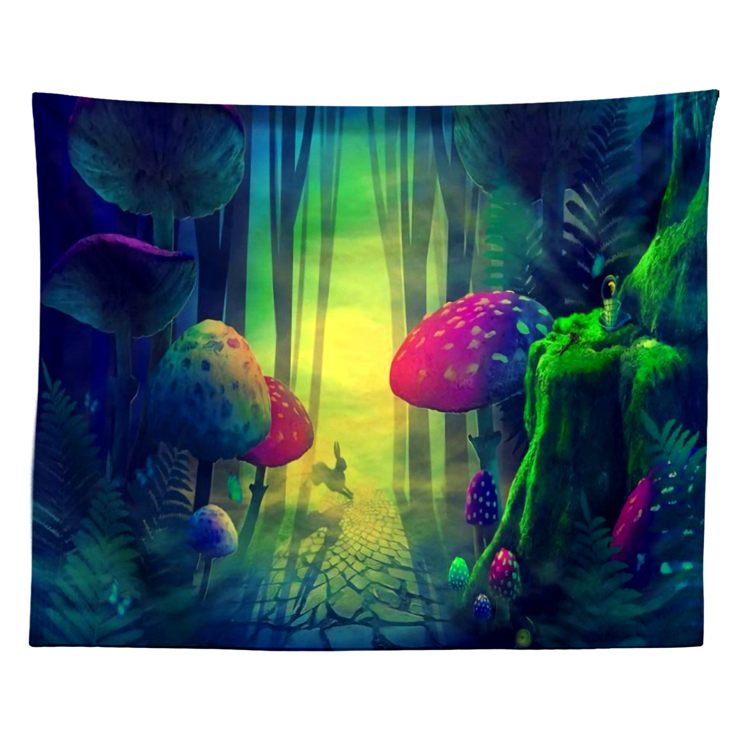 Psychedelic Mushroom Tapestry Fantasy Plant Wall Tapestry Galaxy Space Tapestry Starry Night Sky Tapestry Wall Hanging for Room: 12