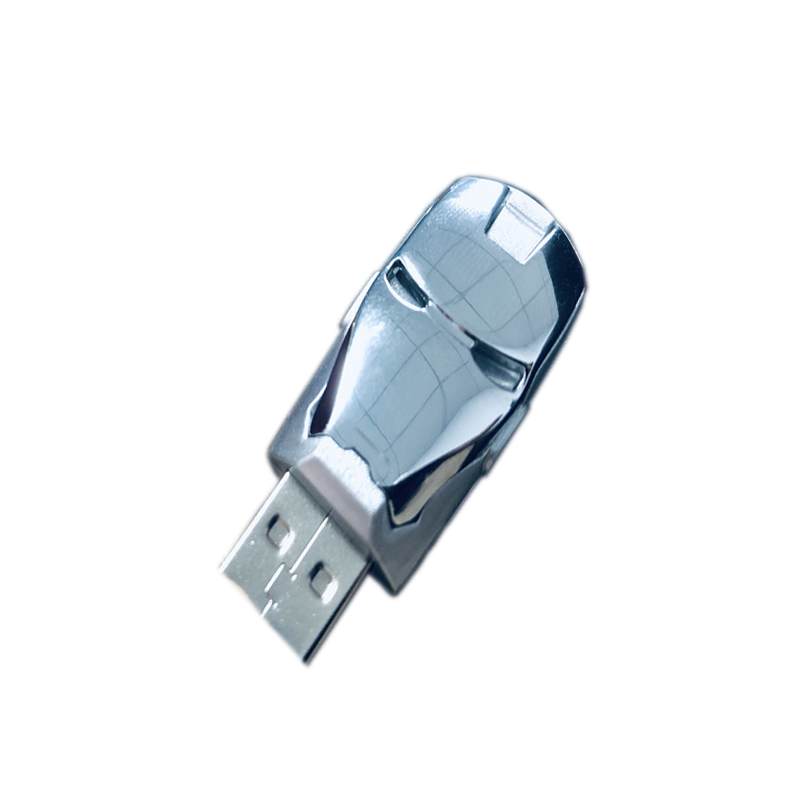 JASTER Grande capacità Iron man pendrive Metallo impermeabile pen drive 16gb 32gb 64gb usb stick usb flash U disk regalo cle usb: 4gb / Silver