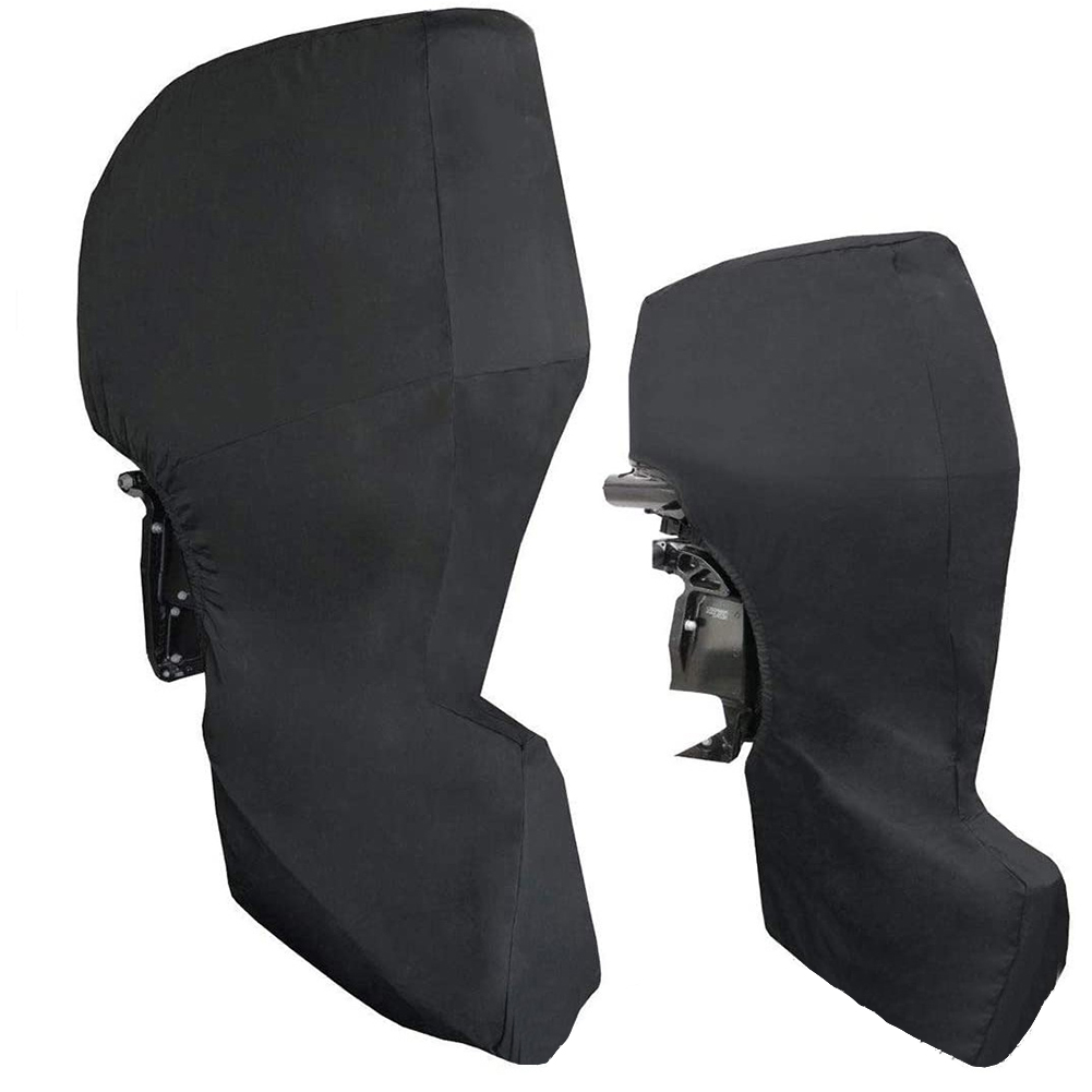 Außenbordmotorabdeckungen, Anhänger, vollständige Bootsmotorabdeckung, wasserdicht, 420D Oxford-Stoff, robuster Stoff, Außenbordmotorabdeckungen