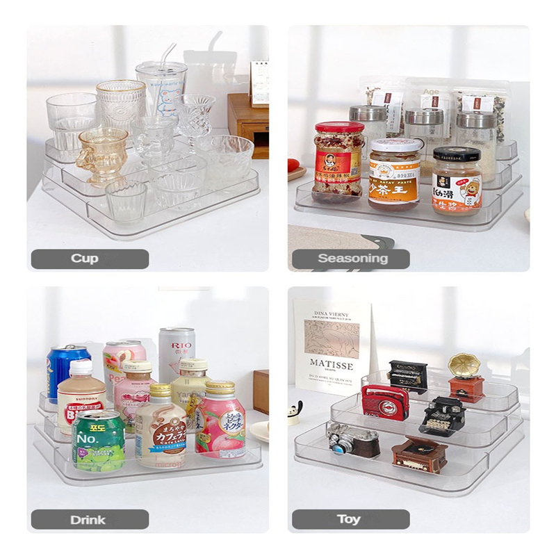 Desktop Parfüm Regal Badezimmer Make-Up Küche Liefert Organizer Box 3-Tier Display Riser Ständer Lagerung Rack Für Puppe Kosmetik