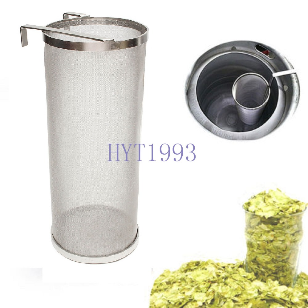 Brouwen Hop Filter 6 "x 14" (15cm x 35 cm), Hoop Spider, 300 micron mesh, Brand Rvs 304,