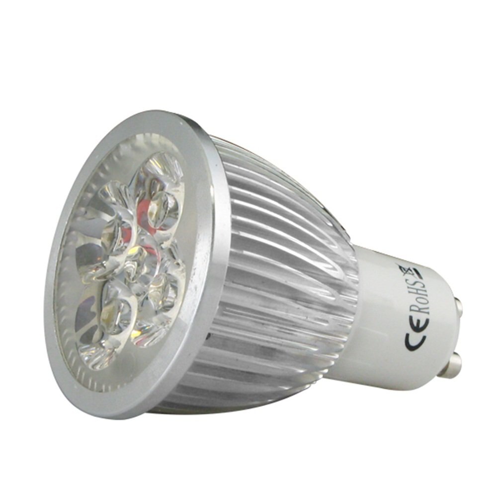4x Dimbare GU10 4 High Power Led Lampen Dag Wit Lamp Spot Light Lampen