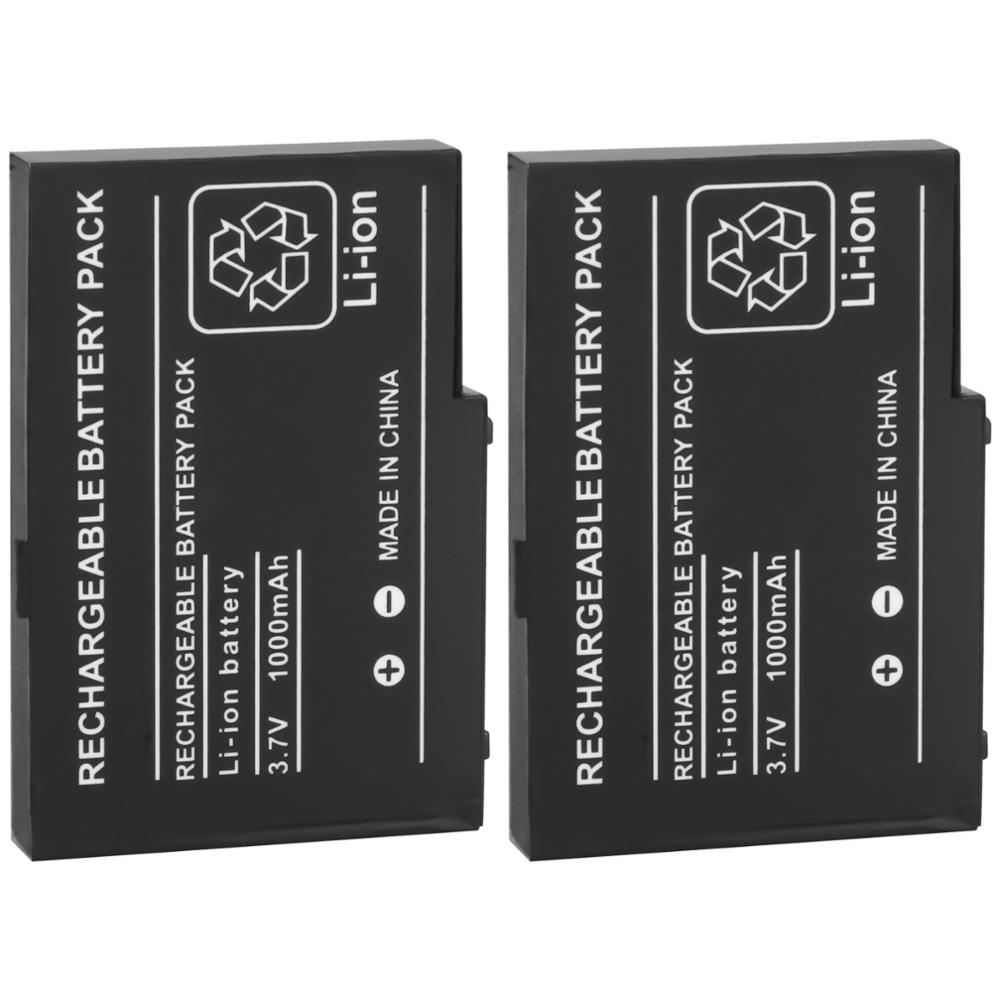 2 Stuks 3.7V 1000 Mah Oplaadbare Lithium-Ion Batterij Voor Nintendo Dsl Nds Lite