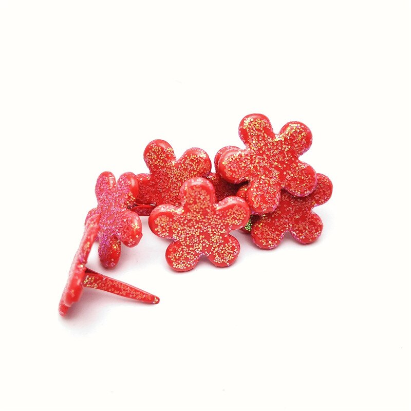 100pcs 13mm Glittering little flowers card making crafting paper