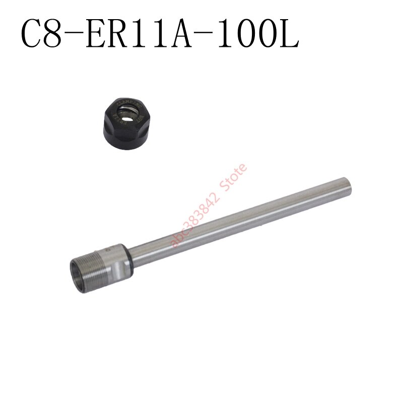 C8 ER11A 100L Cnc Verlengstuk/Bar Straight Shank Voor Cnc Frezen Draaibank Voor ER11 Collet