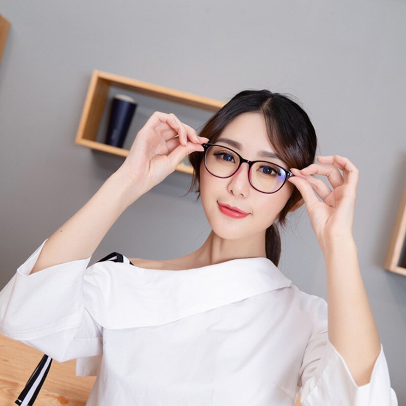 Unisex Computer Glasses Blue Light Blocking Anti Fatigue Ultra Light Round Nerd Eyeglass Frames Teens Boy Girl Anti Eye