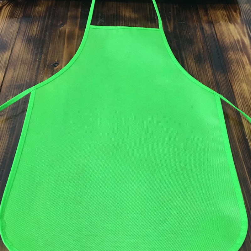 Unisex Colorful Children Aprons Waterproof Non-Woven Fabric Painting Kids Apron for Activities Art Painting Class Craft: Light green