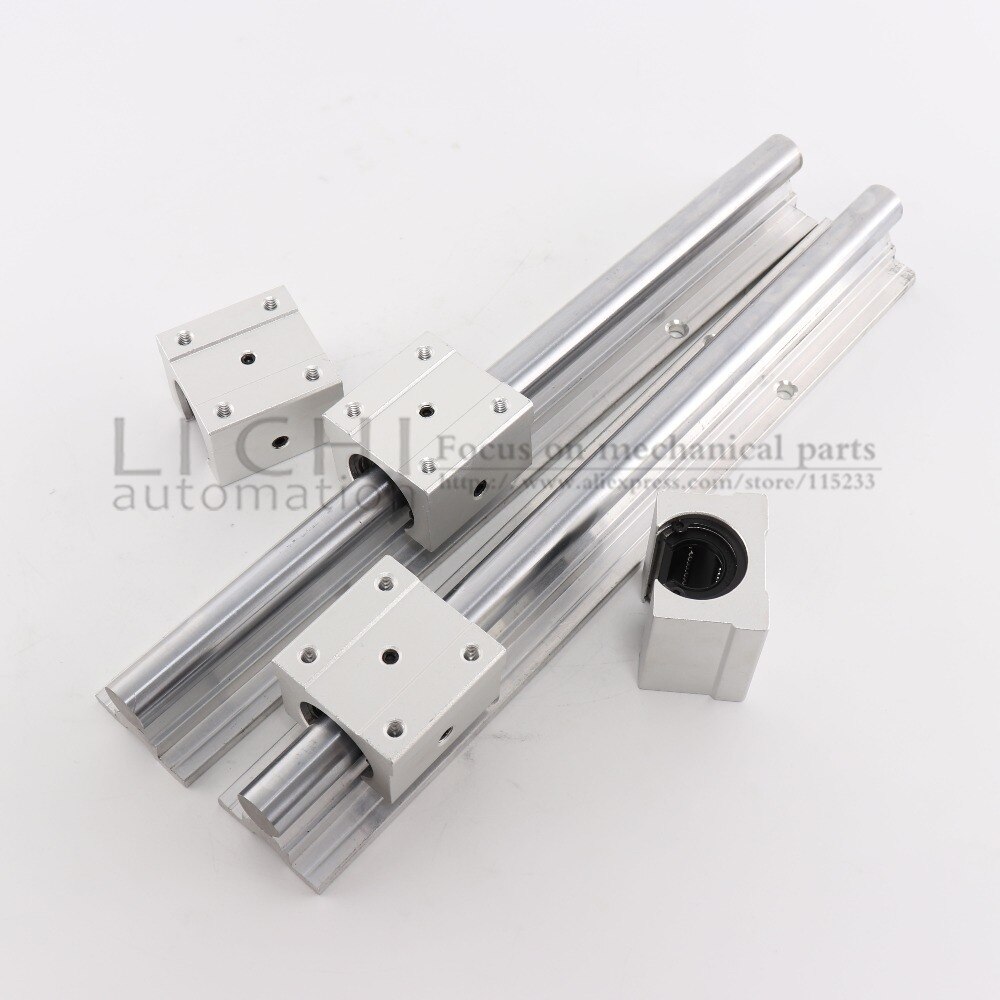 Real Limited Router Parts 12mm Linear Rail Sbr12 200mm any length And Sbr12uu Bearing Blocks For Cnc Parts Guide