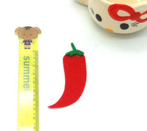 3pcs Furit Mixed Felt Craft Non Woven Patch Applique DIY Felt Pad Kindergarten Decoration Wall Sticker: violet