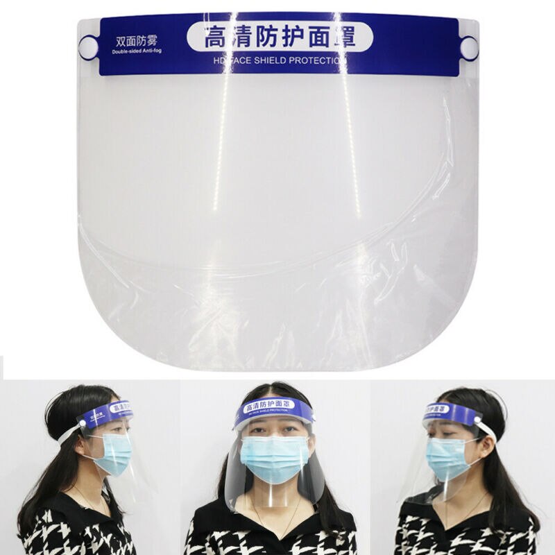 Volledig gelaatsscherm helder vizier oliedampbescherming veiligheidskappen een