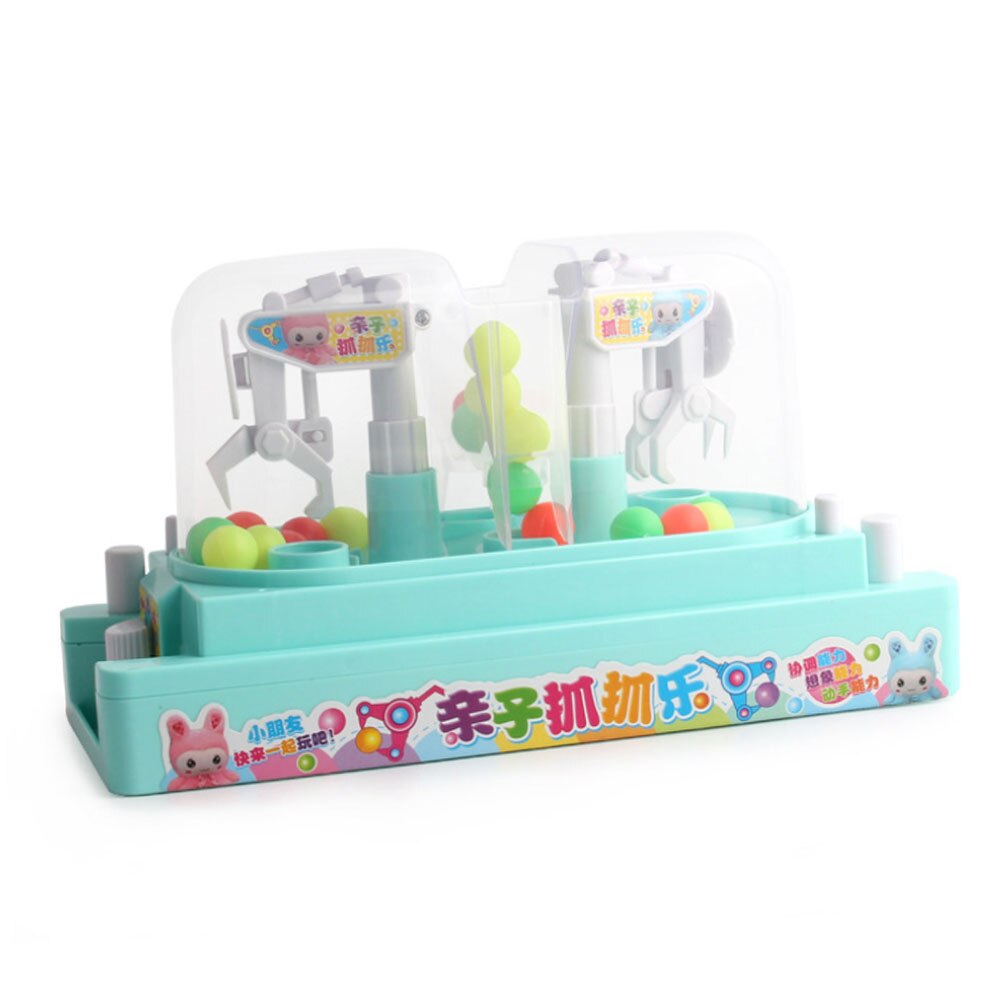 Traditional Arcade Double Battle Candy Collector Doll Grab Machine Desktop Mini Funny Development Interactive Toys Claw Machine: Green