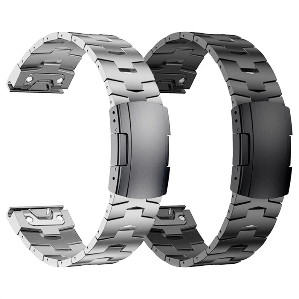 for Garmin 22mm 26mm Quick Fit Titanium Metal Watch Band Bracelet For Fenix 7X 7 6X Pro 5X Plus/ Instinct/Epix Strap Wristband