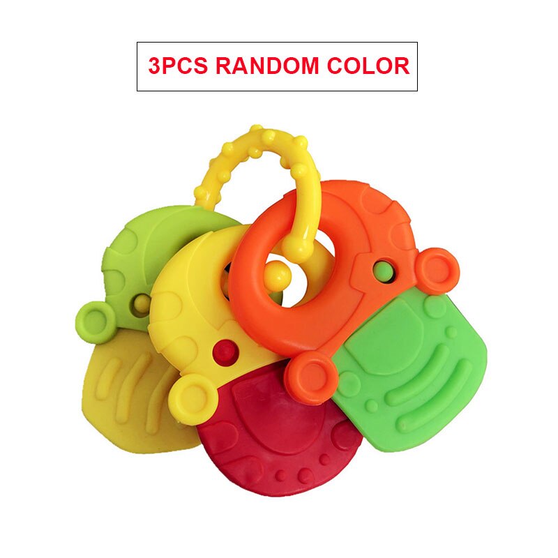 Bpa Gratis Zachte Baby Bijtring Chew Dental Care Knaagdieren Bijtringen Voor Kinderen Silicon Bijtring Tandenborstel Baby Speelgoed 0 12 Maanden: TJ343 random color