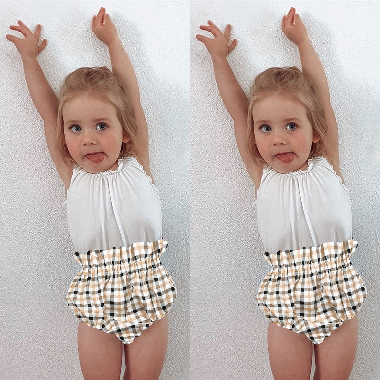 Toddler Baby Clothing Girls Shorts Summer Toddler Basic Plain Crushed Cotton Baby Kids Clothes Bloomers Loose Shorts 0-18m