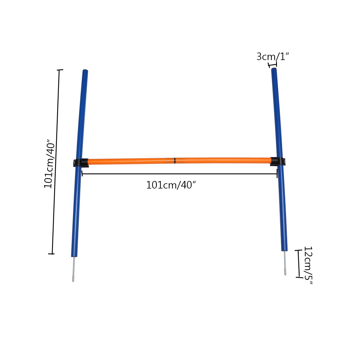 Adjustable Outdoor Pet Dogs Agility Jump Training Pole Set Game Exercise Agile Barrier Bar Portable Bag Dog Sports Equipment