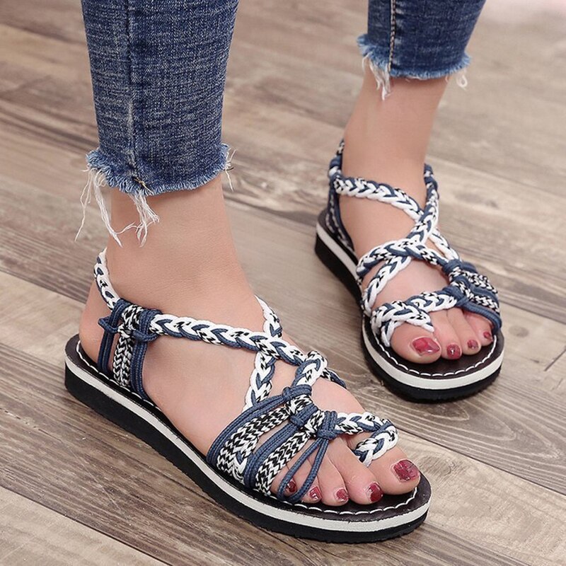 Zomer slippers plus size romeinse slippers dames strandschoenen casual sandalen buitensandalen
