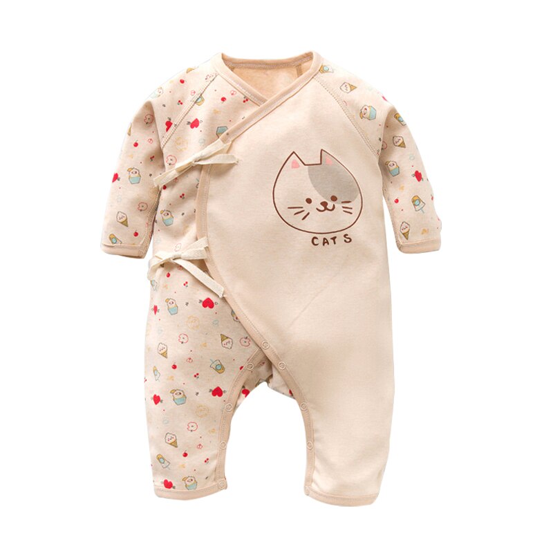 conjunto de ropa para recién nacidos y gatos, ropa suave con estampado de dibujos animados de algodón para bebé y niña, conjunto de ropa para bebé,