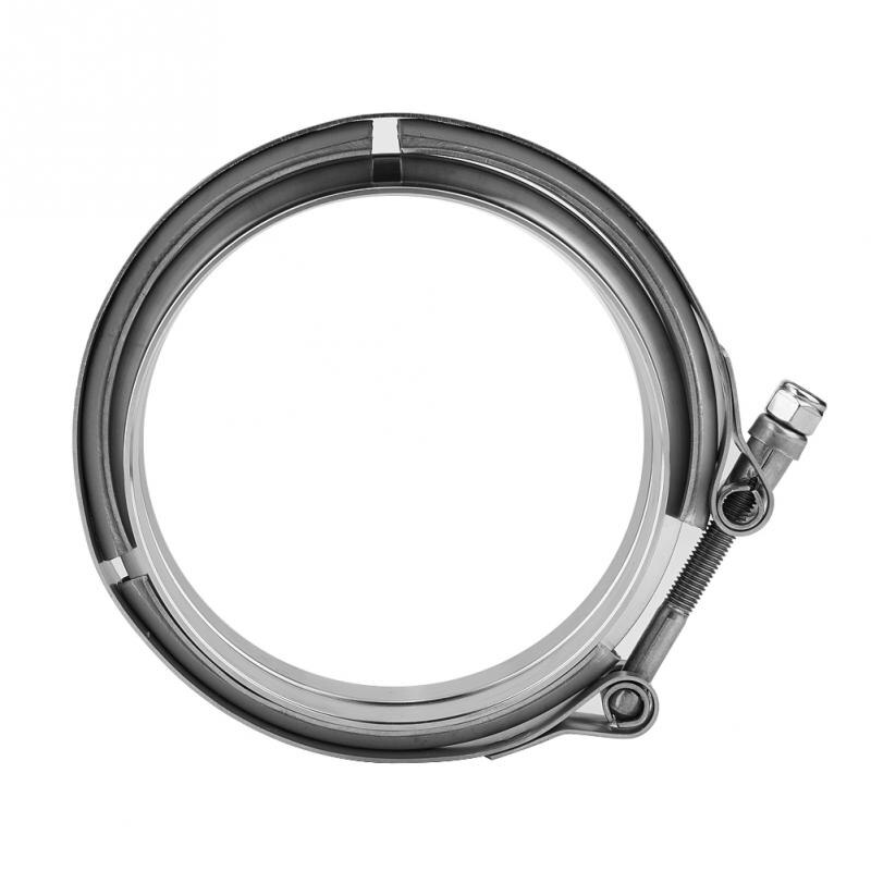 Kit de abrazadera de brida de banda en V para escape de coche, accesorios para automóvil, Turbo, Universal, 5, de acero inoxidable