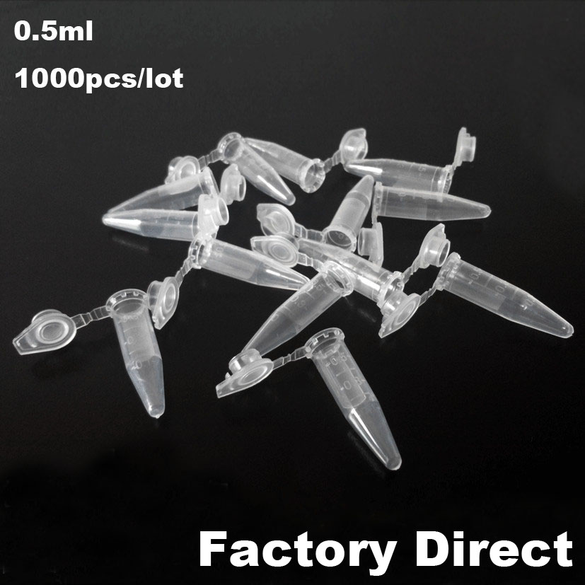 1000pcs/lot 0.5ml Plastic centrifuge tube Test Tub... – Vicedeal