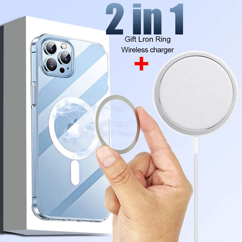 15W Qi Magnetic Wireless Charger Induction Fast Mag For Safe Wireless Charging Pad Adapter For iPhone 13 Pro Max 12 Mini Huawei