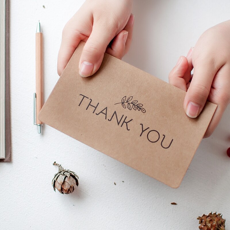1pc Kraft paper Thanksgiving greeting card wedding invitations pop up cards thank you cards with envelopes supplie