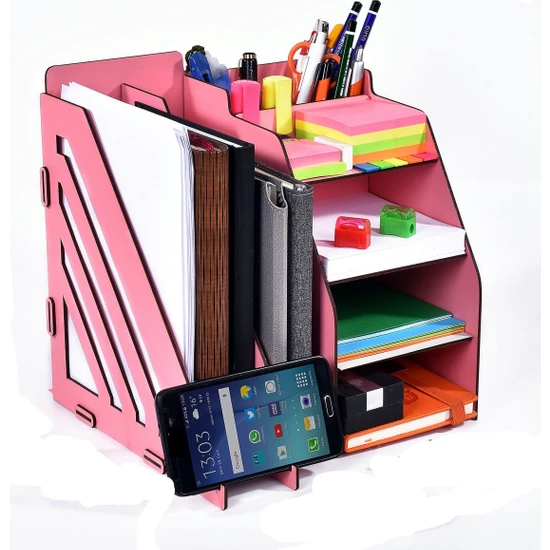 Arbeidsbord regulator skrivebord fil organisator holder tre plassbesparende kontor skole hjemmebruk sertifikat flerlags