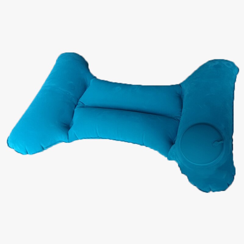 Automatic Inflatable Lumbar Cushion Portable Soft Travel Pillow Car Airplane Outdoor office Headrest Waist Support Cushion: 1