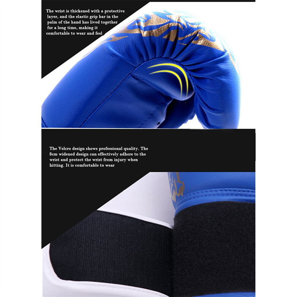 Boxing Gloves Flame Tiger Children's Training Gloves Teens Junior Kids Sparring Gloves for Punching Bag Kickboxing Sports