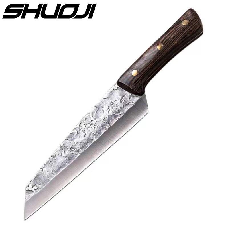 Forge Boning Knife Japanese Full Tang Handle Knife Handmade Steel Kitchen Boning Knives Chef Slicing Utility Santoku Cleaver: Type 2