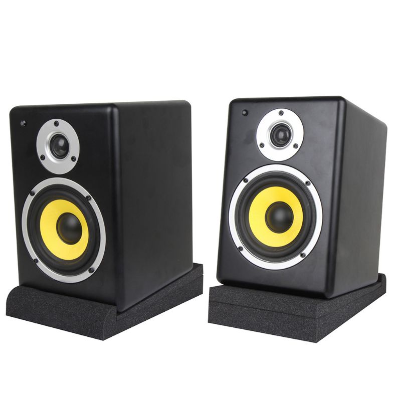 1Pair Monitor Speaker Isolation Pads Shock Proof High Density for Amplifiers Subwoofers Loudspeakers Shelf Speakers Portable Spe