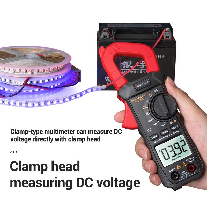 ST209 Digital Multimeter Clamp Meter 6000 Counts True RMS Amp DC/AC Current Clamp Tester Meters Voltmeter 400v Auto Range