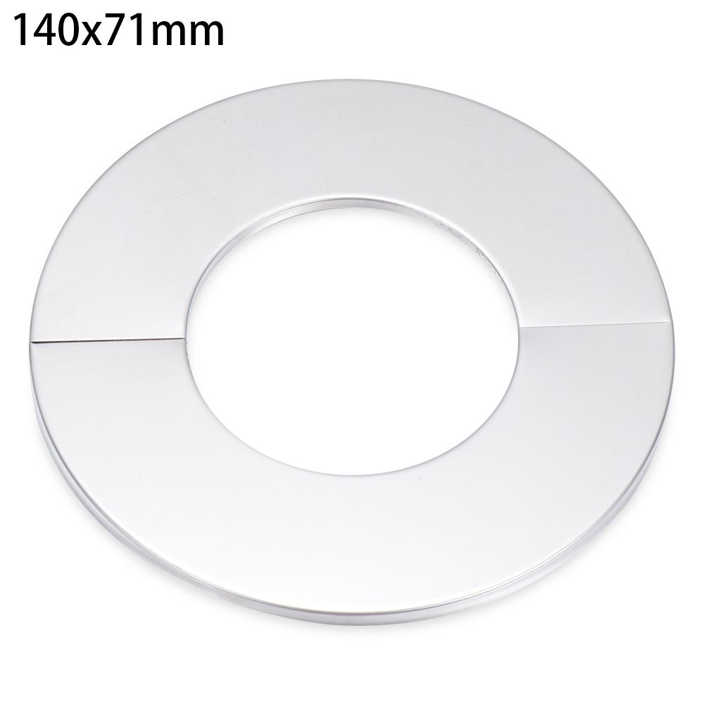 Zelfklevende Douche Kraan Decoratieve Cover Verchroomd Roestvrij Stalen Waterleiding Muur Covers Badkamer Accessoires: 140x71mm