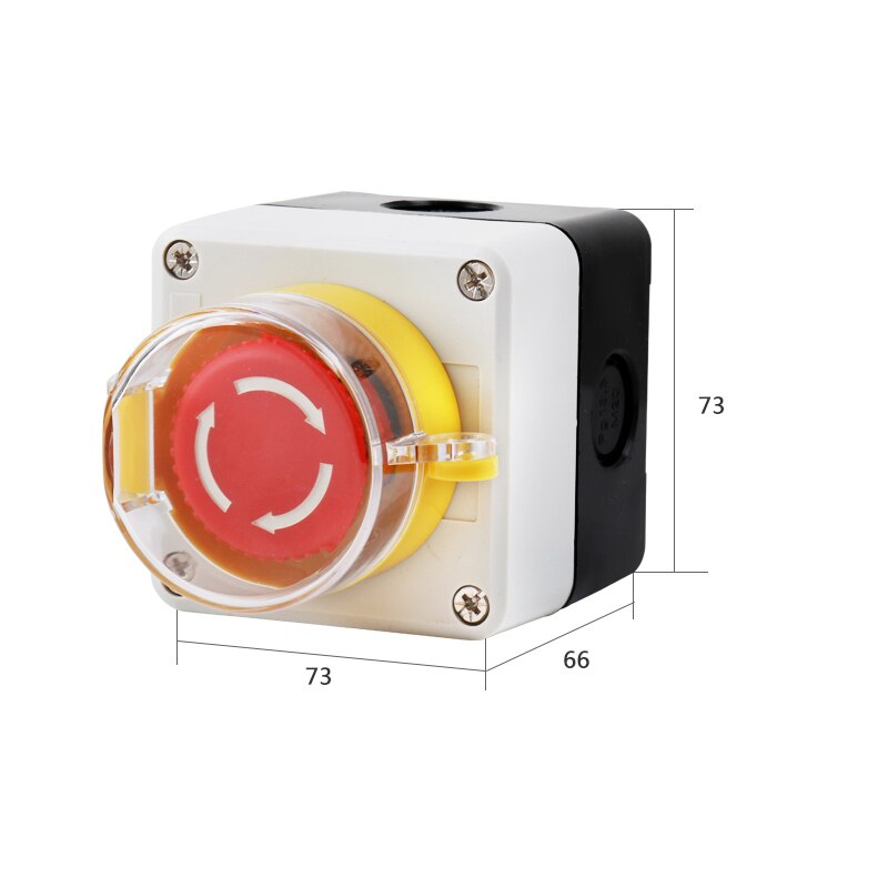 Arrow Symbool Aangeeft Start En Stop Zelfherstel Waterdichte Schakelaar Noodstop Industriële Hand-Held Control Box: 1-7