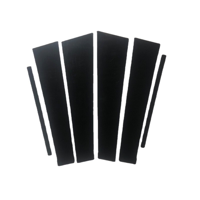Postes de Pilar pulido para KIA Sportage R , pegatina de columna, cubierta embellecedora de ventana BC, color negro brillante, 6 uds.