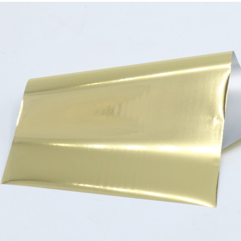 Heißprägefolie Papier Holographische Wärme Transfer Aluminium Laminator Folie 100 stücke für DIY Kunst Handwerk Weihnachten Verpackung Papier: hell Gold
