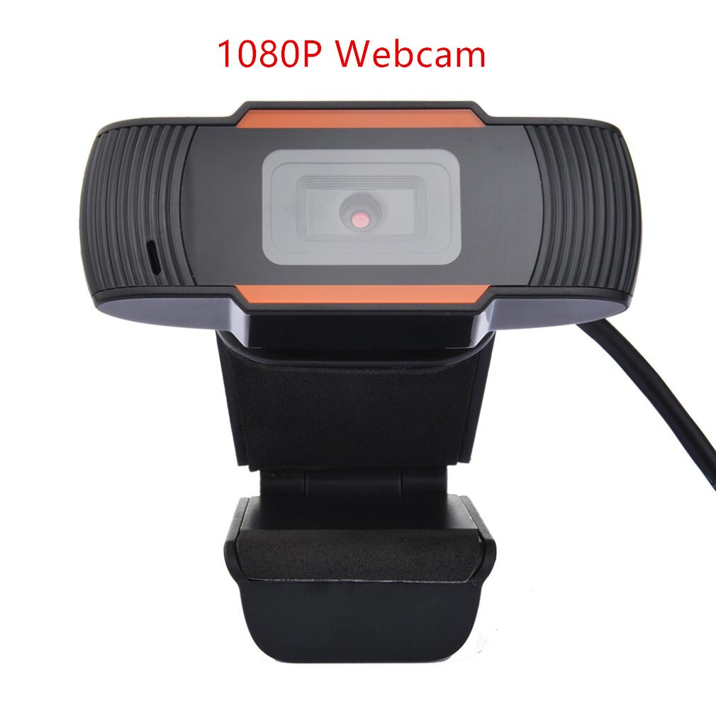 360 degrees rotatable 2.0 HD Webcam 1080P USB Camera Video Recording Web Camera with Microphone For PC Computer: 1080p