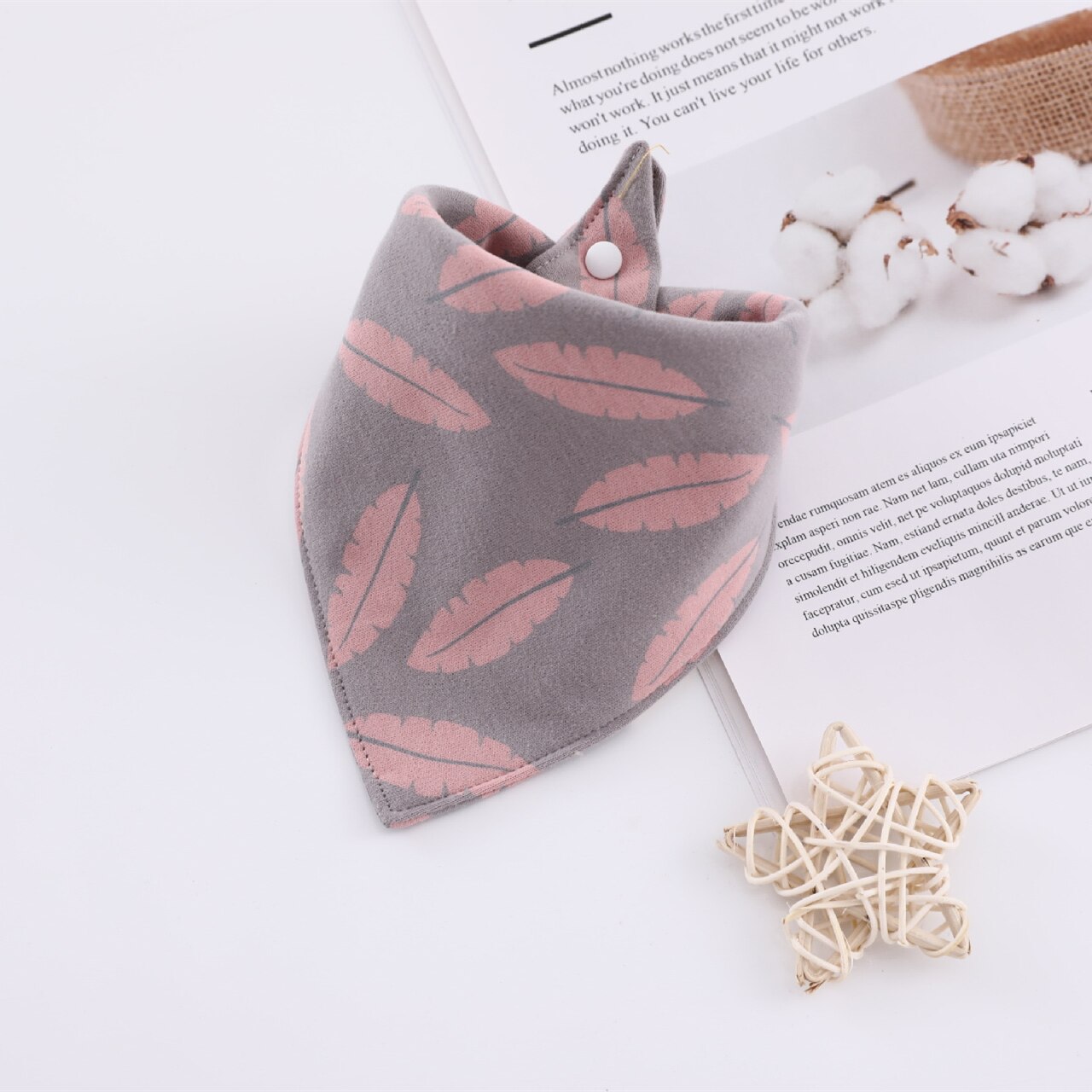 Baby Bibs Triangle Double Cotton Bibs Cartoon Print Saliva Towel Baby Boys Girls Feeding Apron Cotton Bandana Bibs: 10