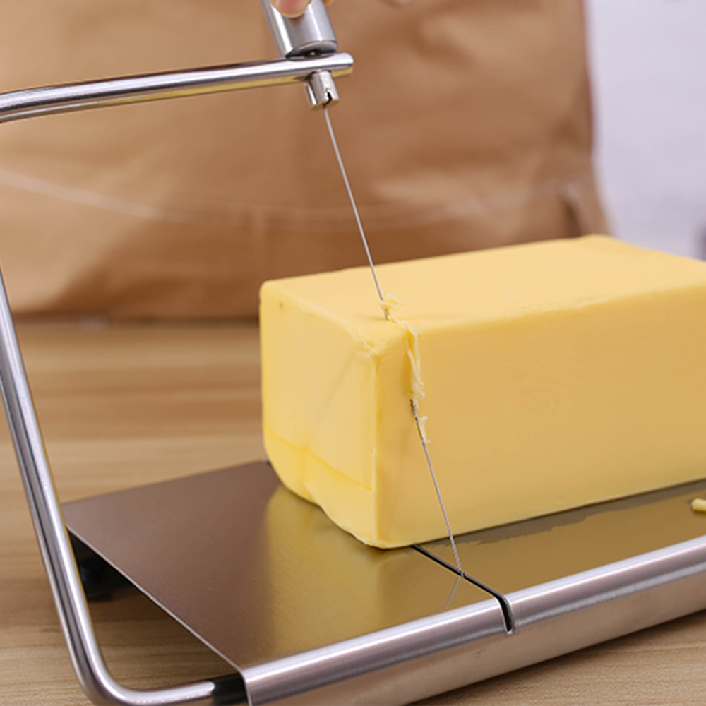 cortador de queso de acero inoxidable multiusos mesa de corte de queso herramientas de cocina cortador de cheedse accesorios útiles