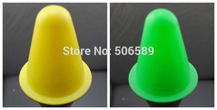 Rodillos con conos de skate, accesorios para patinaje, obstáculos, 6 colores, 20 unids/lote,