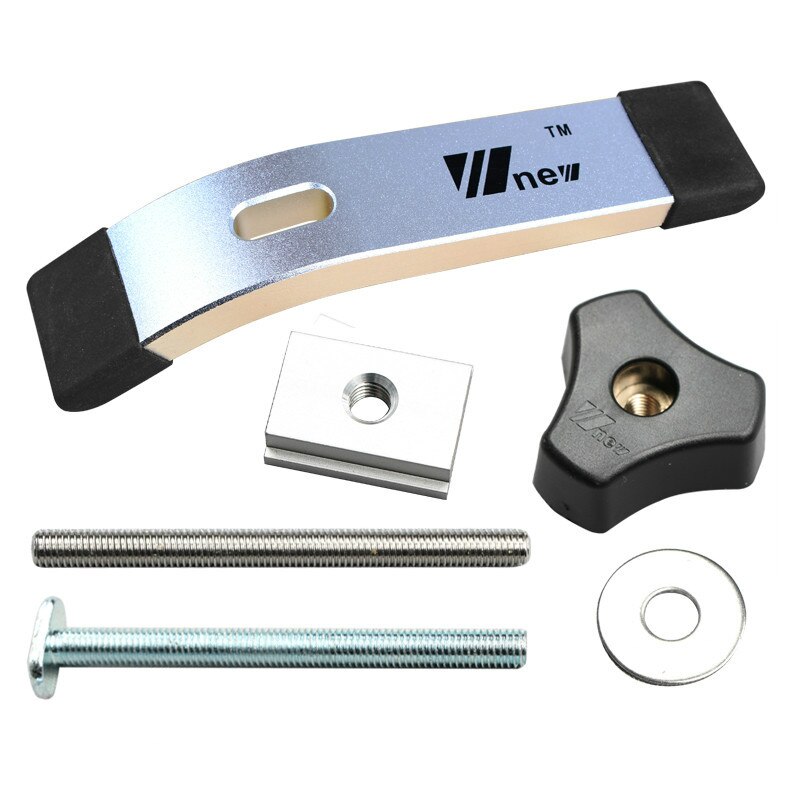 T-track T-slot Miter Track Jig T Screw Fixture Slot 19x9.5mm M8 Nut Track Clamp Set for Table Saw Router Table Woodworking Tool: Clamp Set