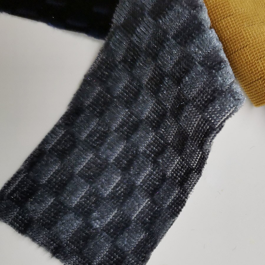 Fluwelen stof jurk reliëf prachtige stof voor overhemd kleding zacht fluweel huis textiel gordijn: 7 grijs / 1 tuin -92cm