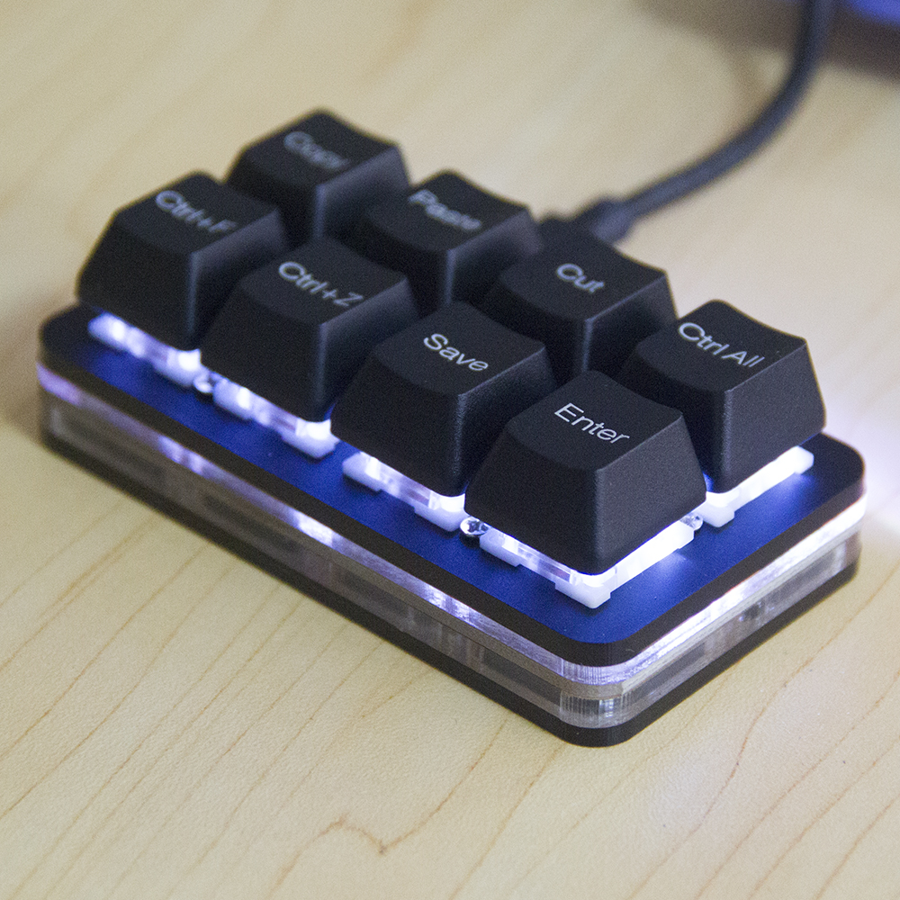 Vial programable teclado de 8 teclas negro blanco teclado oficial Excel teclado retroiluminado RGB juegos mecánicos de intercambio en