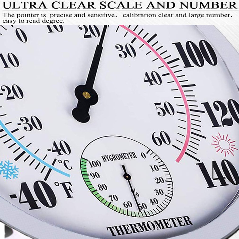 TH9250P-25CM Thermometer Plastic Shell Indoor Air Hygrometer Portable Outdoor Environmental Thermometer