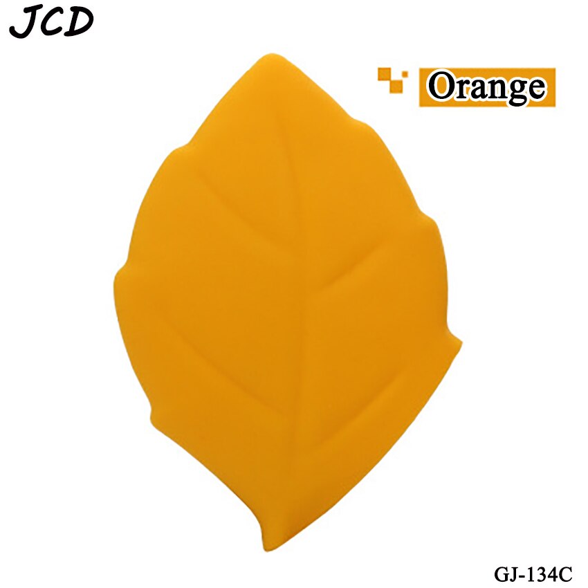 Jcd 1 mini gobelet portable en silicone pour voyage en plein air, motif feuille d'érable, pour se brosser les dents, pour le camping: Orange