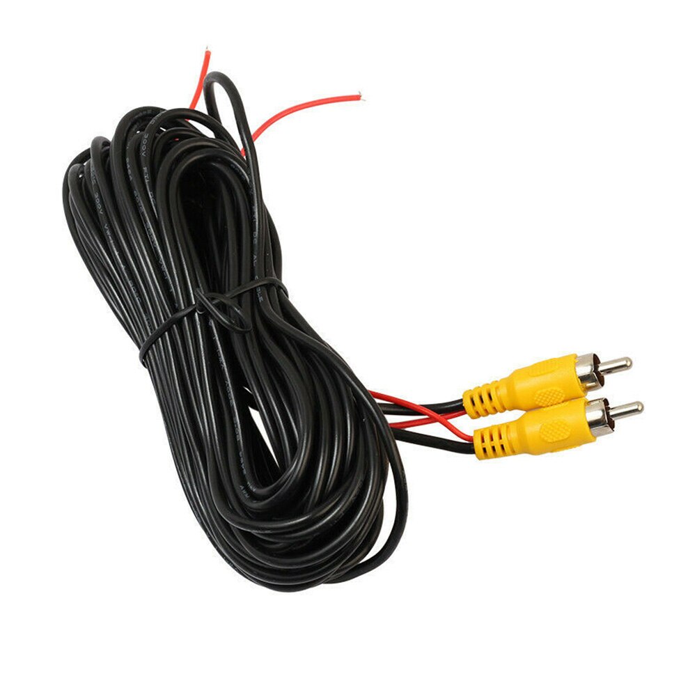 6m/20ft câble d'extension vidéo RCA pour caméra de recul de vue arrière de voiture pour accessoires de remorque de camping-Car de camion