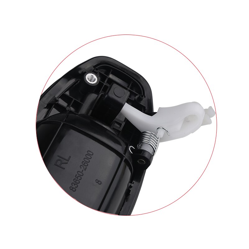 Poignée de porte extérieure | Poignée extérieure de voiture, bol pour Hyundai Santa Fe 2001-2006 82650-26000 82660-26000 poignée de porte extérieure 4 portes