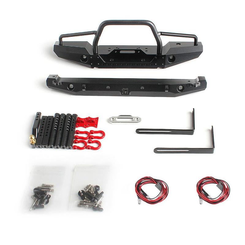 Climbing Car Scx10 90046 Metal Front Anti-collision Type Bumper General Q9t2: Default Title