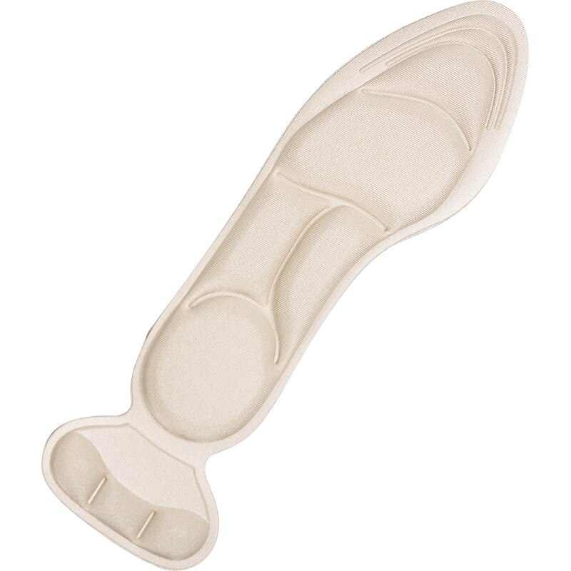 2 Stuks Kan Worden Gesneden Hoge Hak Voet Pad Memory Foam Inlegzolen Voor Schoenen Anti Slip Sport Ondersteuning Inserts Running kussen Pijnbestrijding: Beige