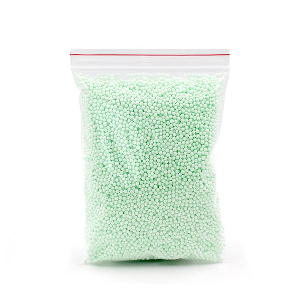 12g Addition For Slime Supplies Warm Color Snow Mud Particles Kit Slime Accessories Tiny Foam Beads Slime Balls Supplies Charms: M Green