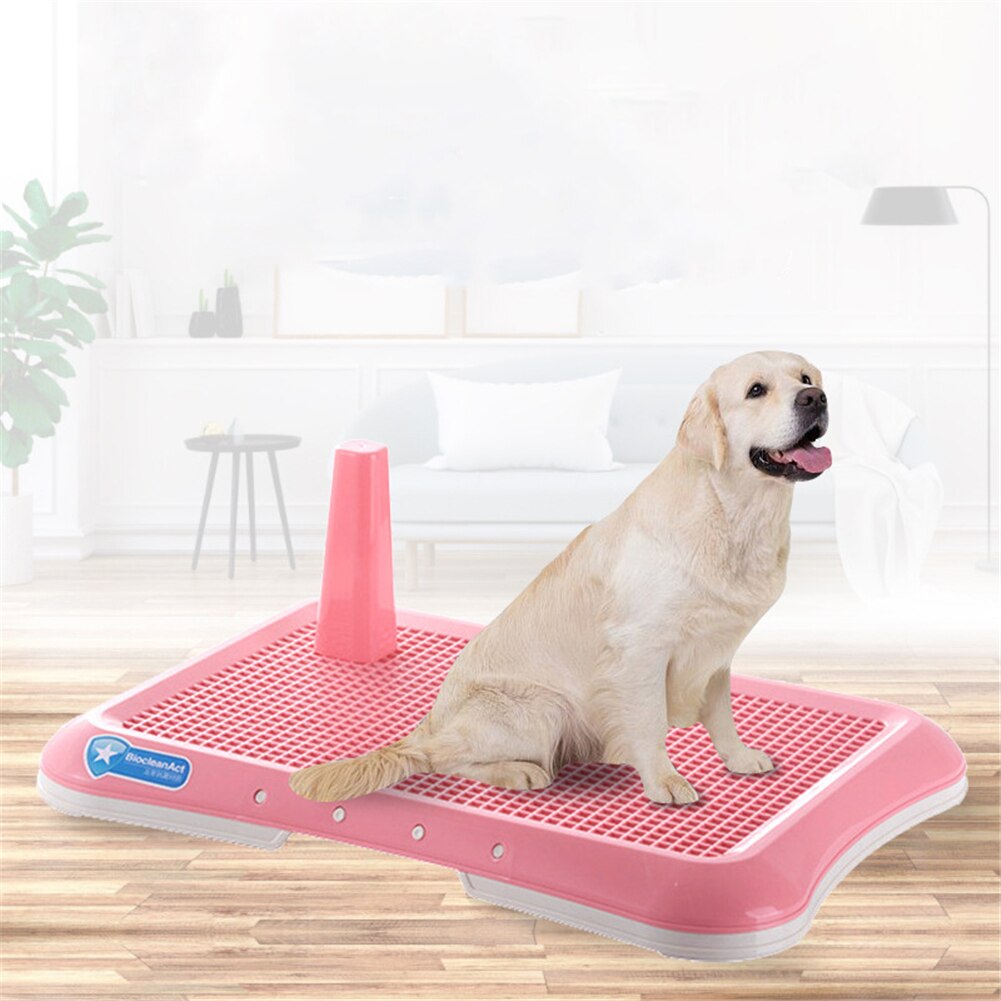 Gitter kæledyr plast hundetræning indendørs toilet hvalp sengepande potte let at rengøre kuldbakke med søjle urinal skål kat tisse pad